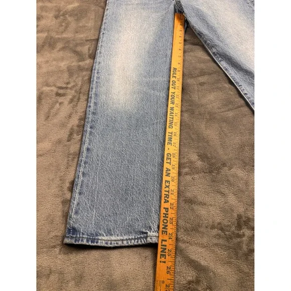 Levis Premium Wedgie Straight Jeans Light Wash High Rise Button Fly W28 L26 - Picture 2 of 8